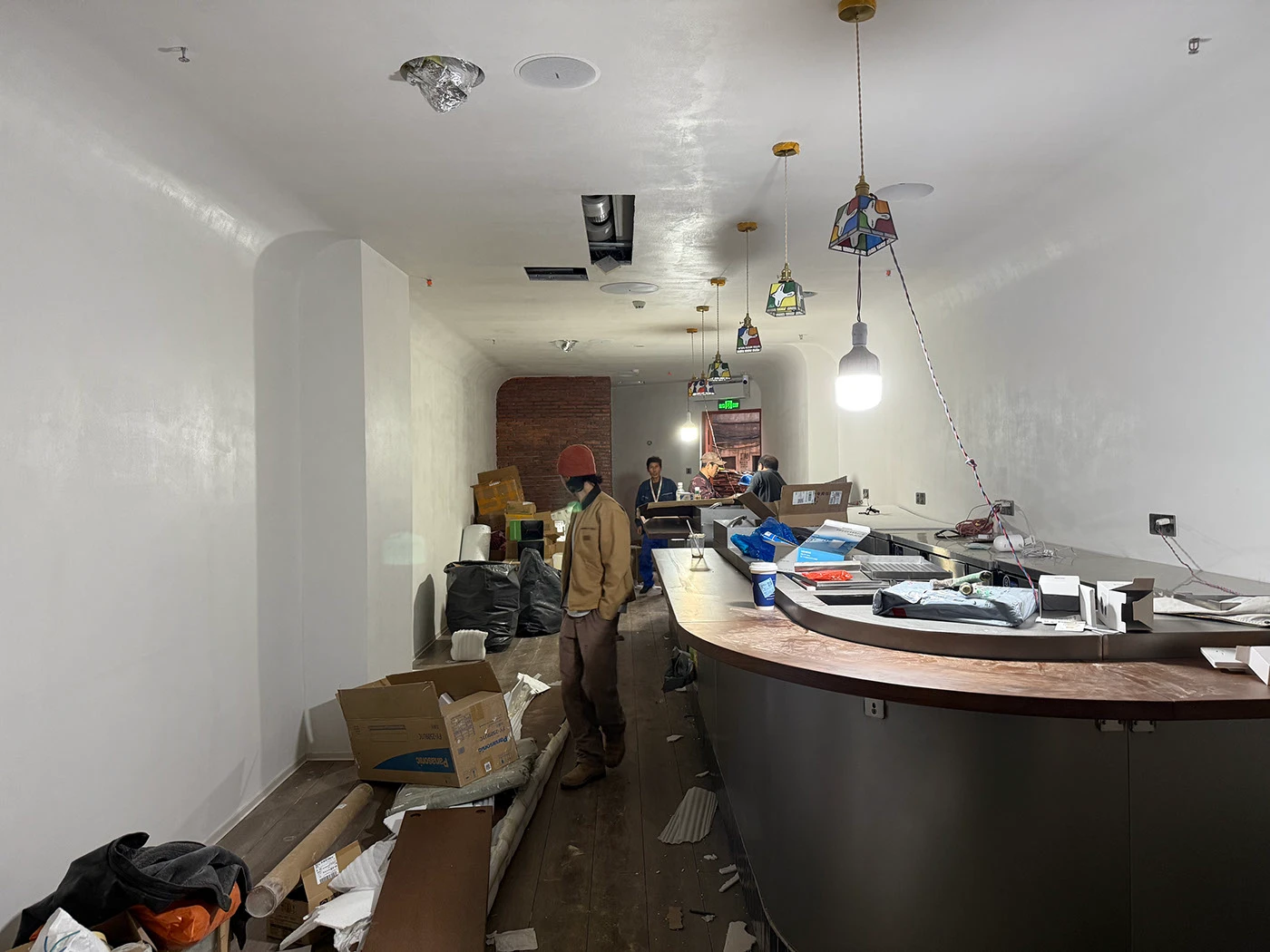 Pre-opening preparation rounded corner detail