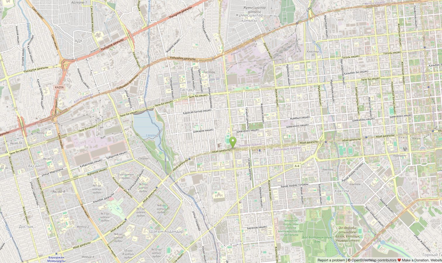 Almaty map