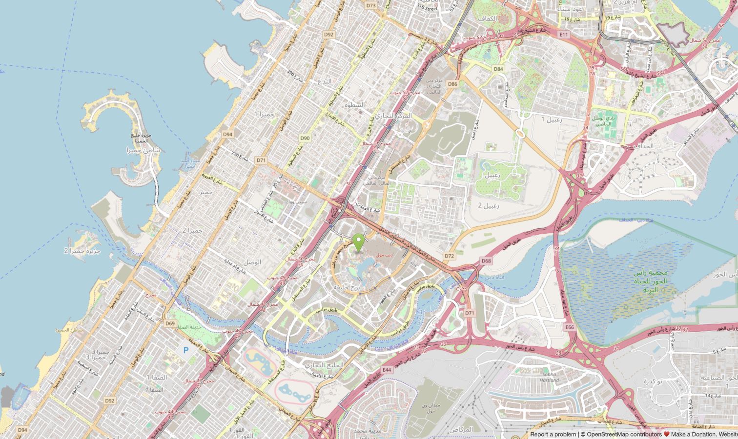 Dubai map
