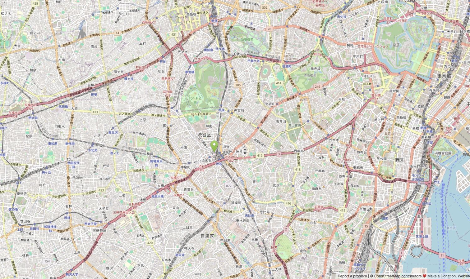 OpenStreetMap Tokyo context used in the NOVA study