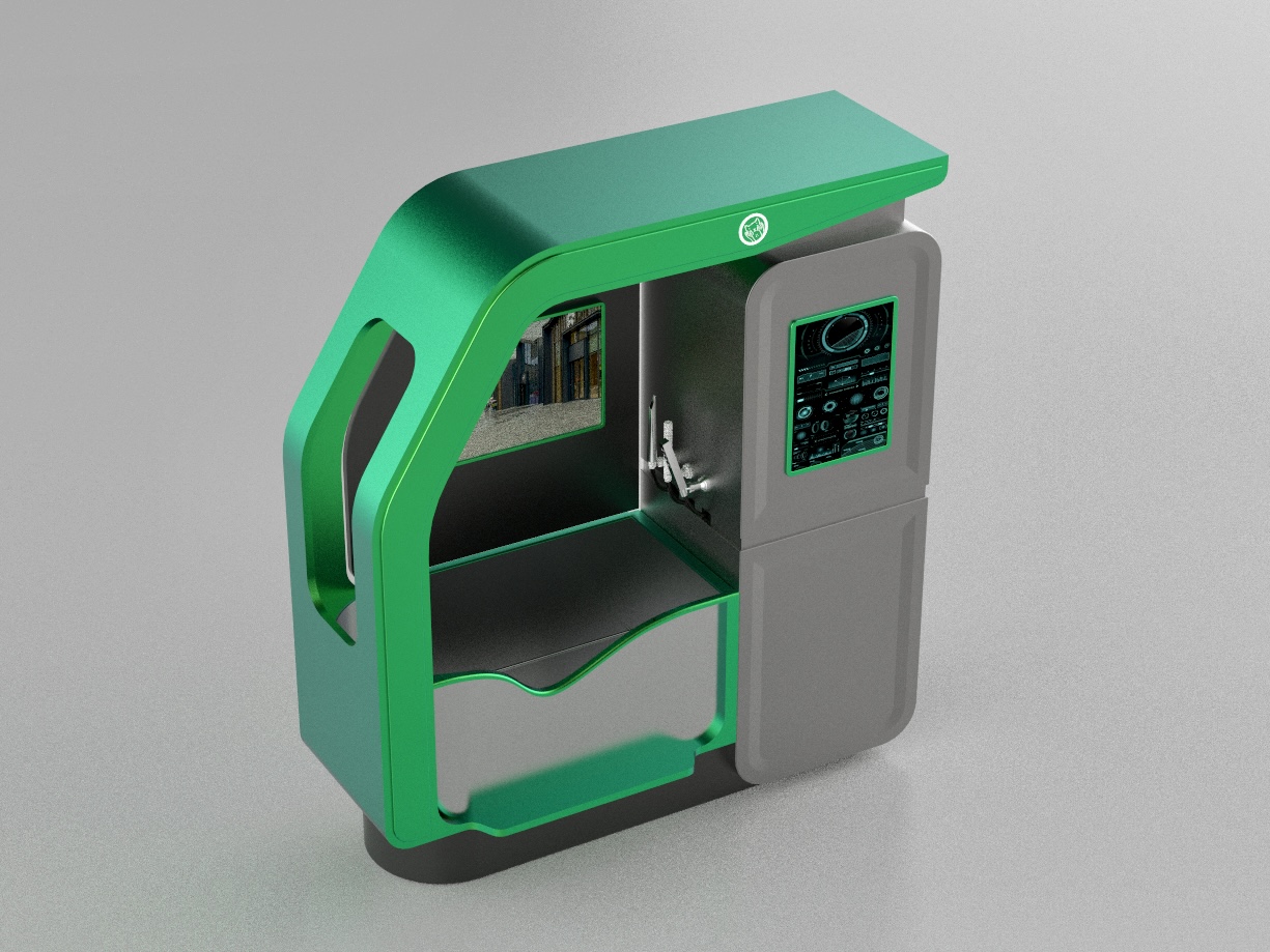 Pet Wash Machine viewed from the front-right