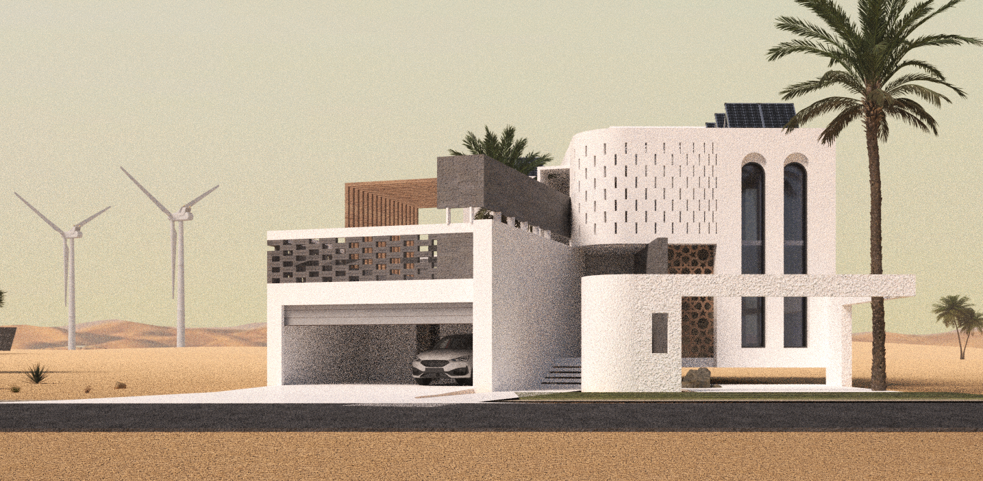 Urban Veins villa exterior facade render